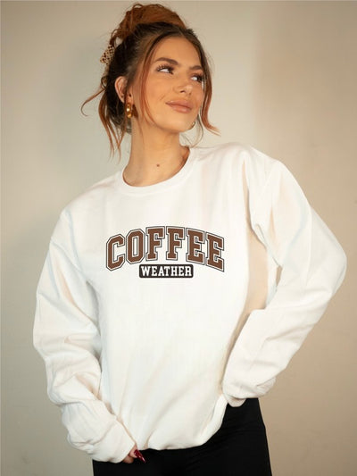 Coffee Weather Premium Bella Canvas Crew